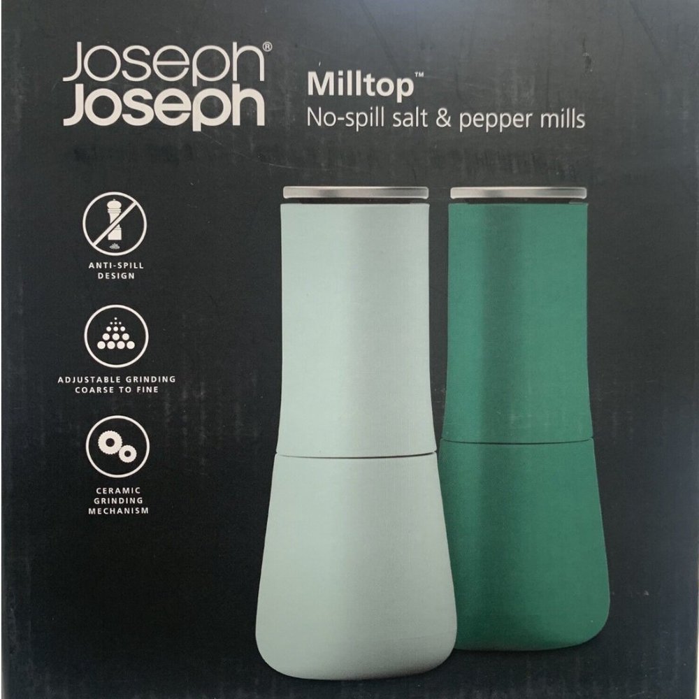 Joseph Joseph Milltop Salt & Pepper Mill Set